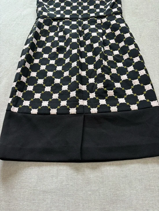 Ann Taylor Black & Pink Geometric Midi Sheath Dress - Picture 11 of 13